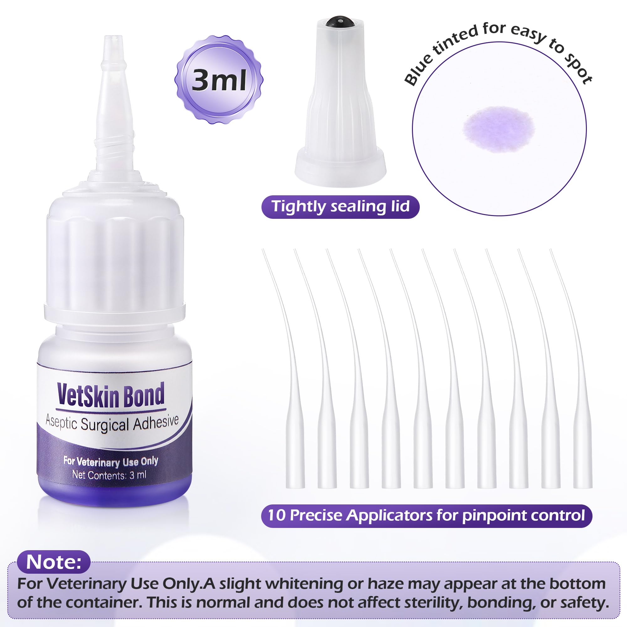 Ceoighe visible blue tint helps spot coverage for pets.