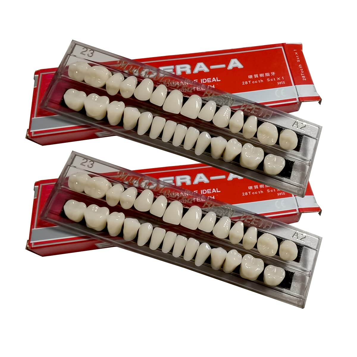 Ceonam 56pcs denture teeth full set in A2 for upper and lower replacement and practice