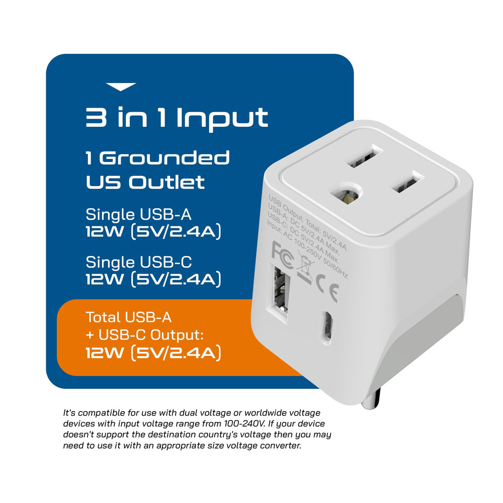 Ceptics Thailand USB-A port supporting simultaneous device charging.