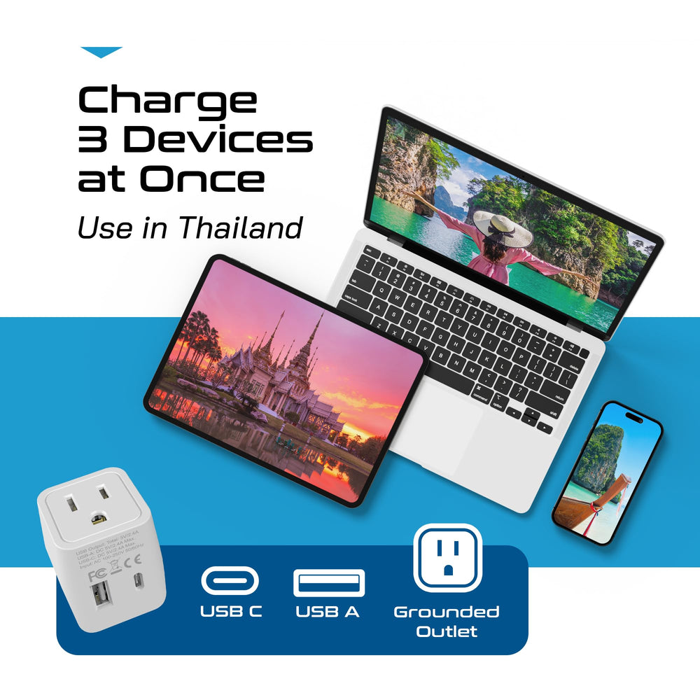 Ceptics Thailand USB-C port enabling fast charging on the go.