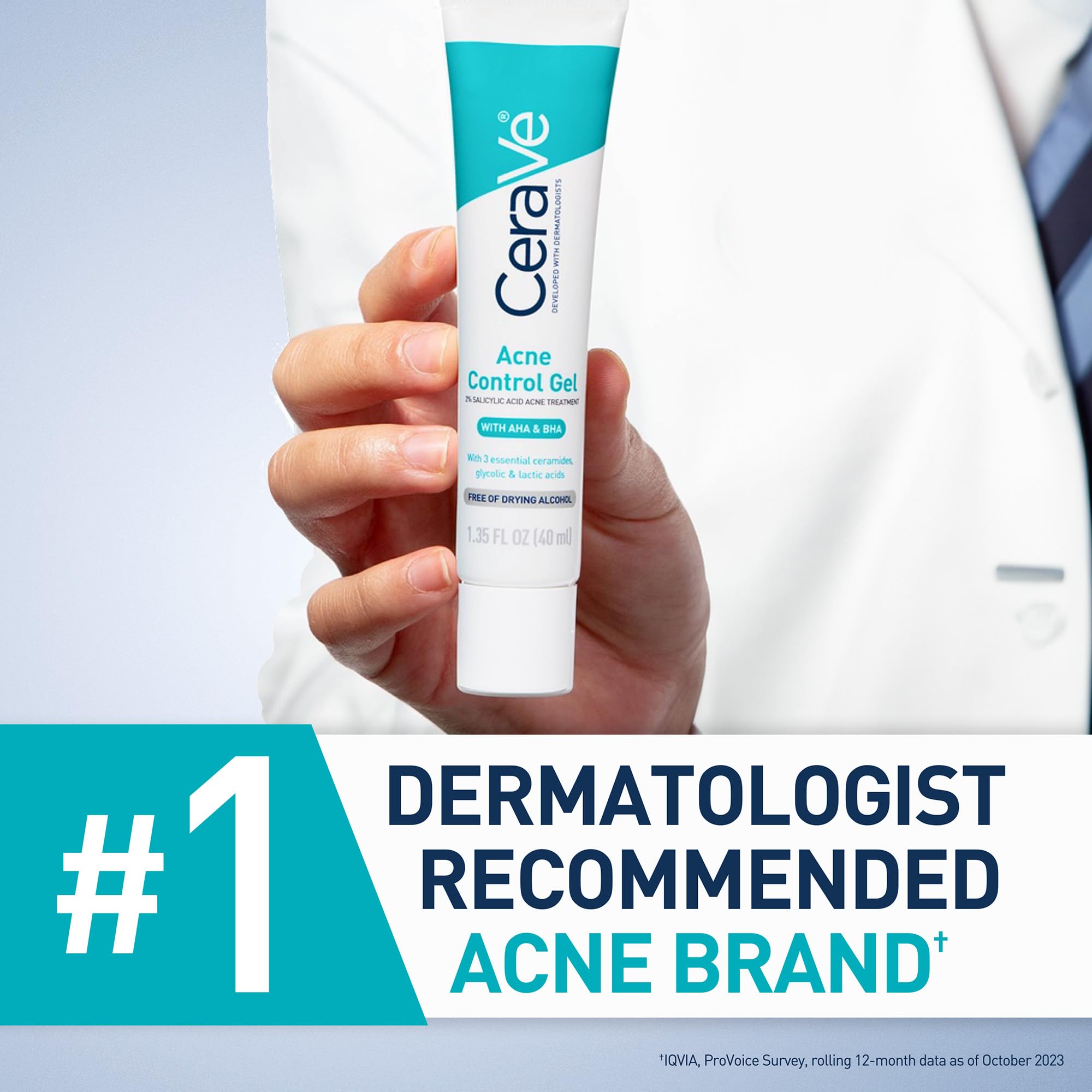 Skin texture improvement seen after using CeraVe Acne Control Gel.