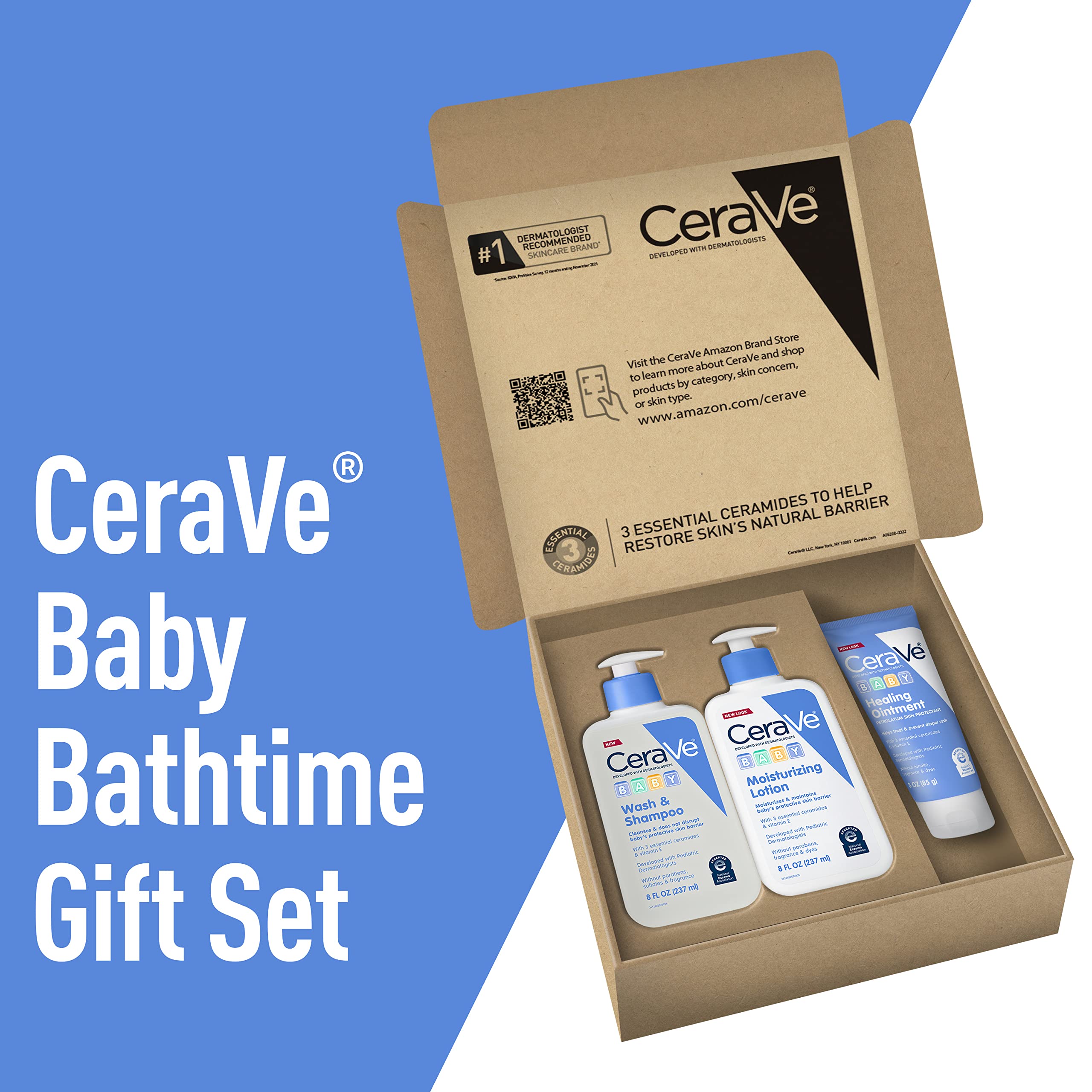 CeraVe Baby Wash & Shampoo close-up showing tear-free formula for delicate hair.