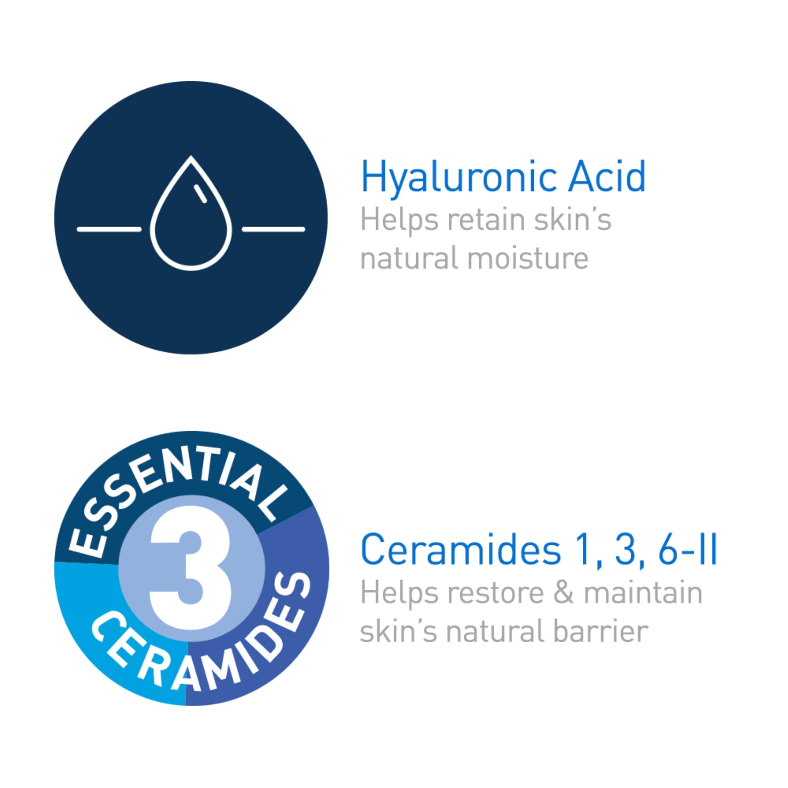 CeraVe Baby Cream illustration of ceramides reinforcing the skin barrier.