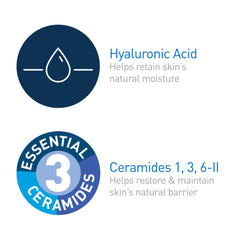 CeraVe Baby Cream illustration of ceramides reinforcing the skin barrier.