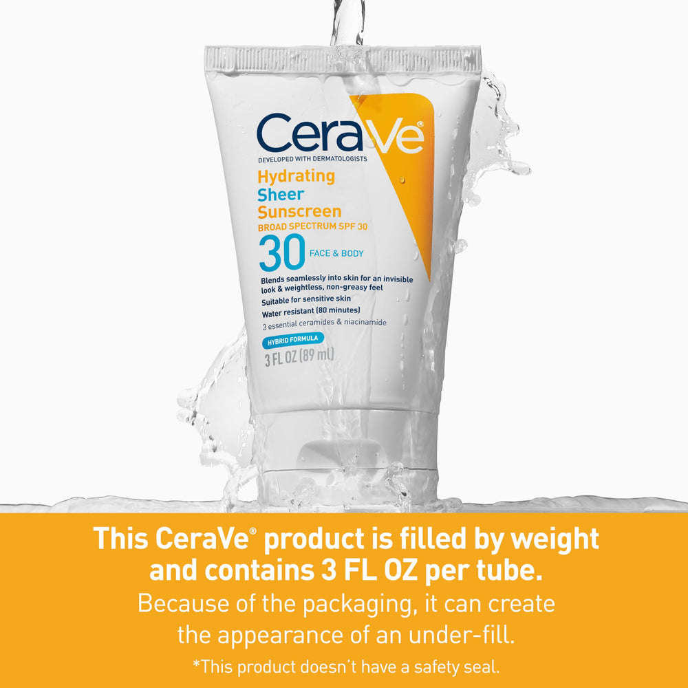 Cerave Ceramides support skin barrier under sun exposure.