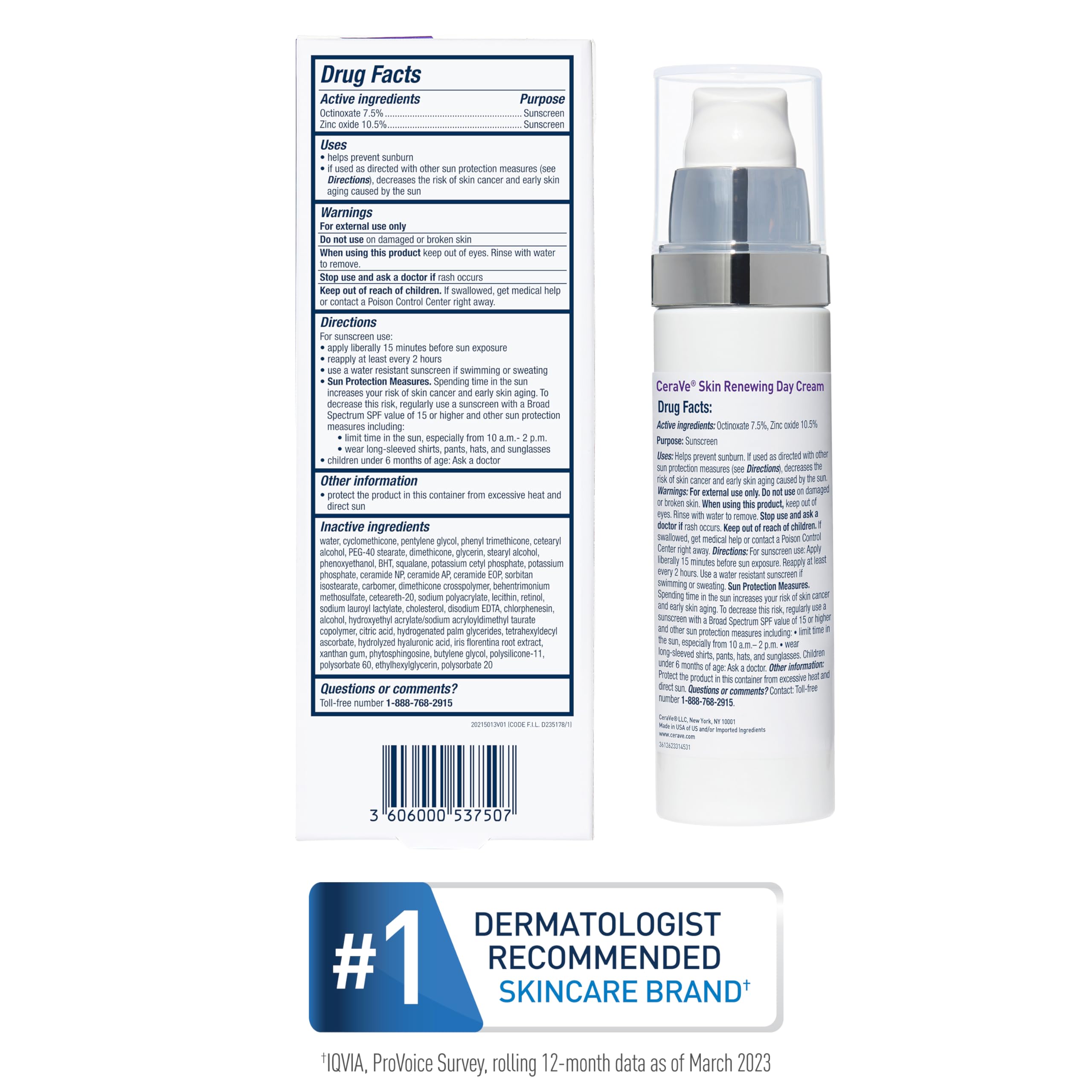 CeraVe dermatologist-developed skincare packaging emphasizing skin-friendly care