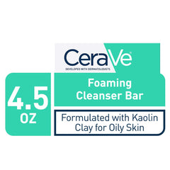 CeraVe Foaming Cleanser Bar foam application detail for gentle cleansing