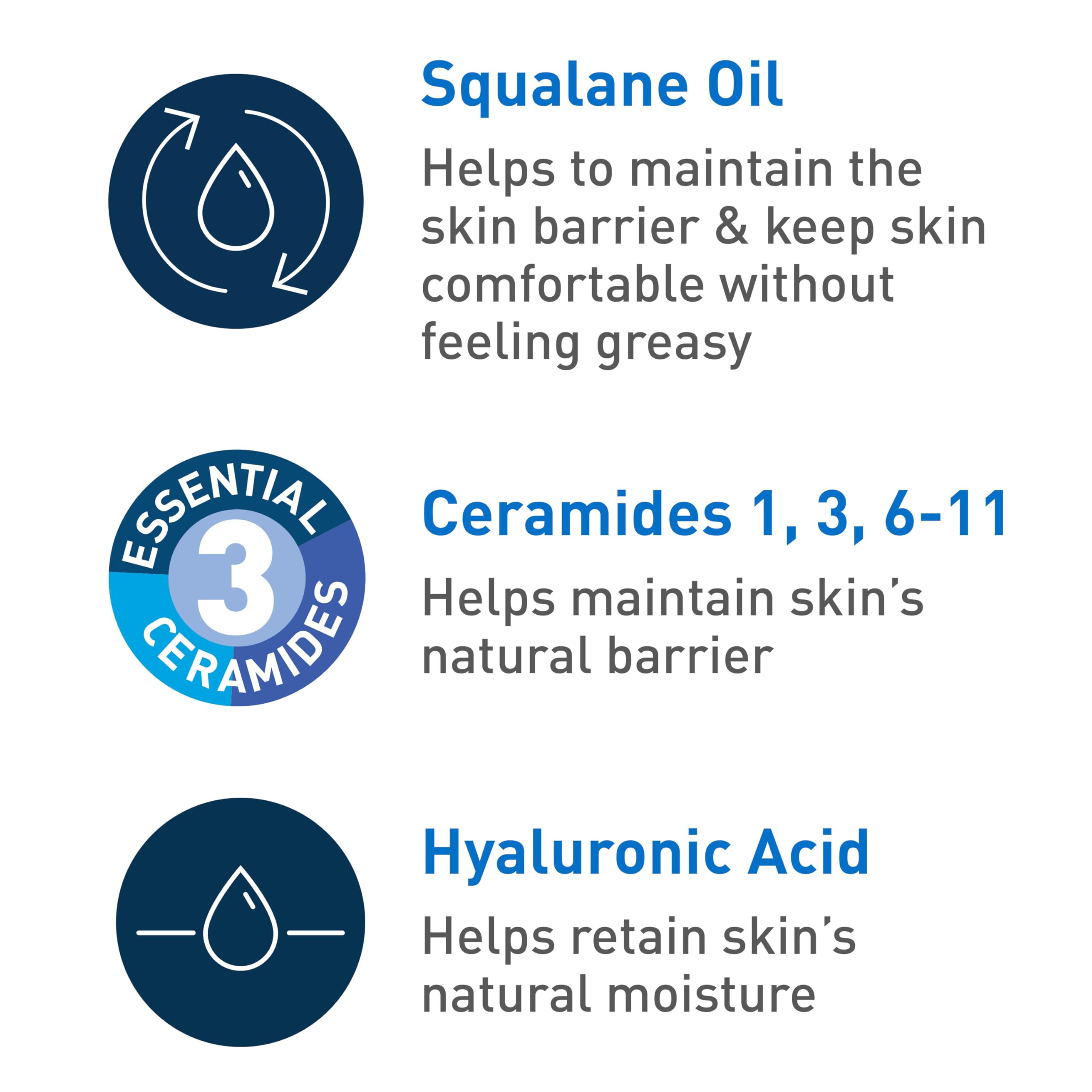 CeraVe fragrance-free label close-up communicates sensitive-skin suitability.