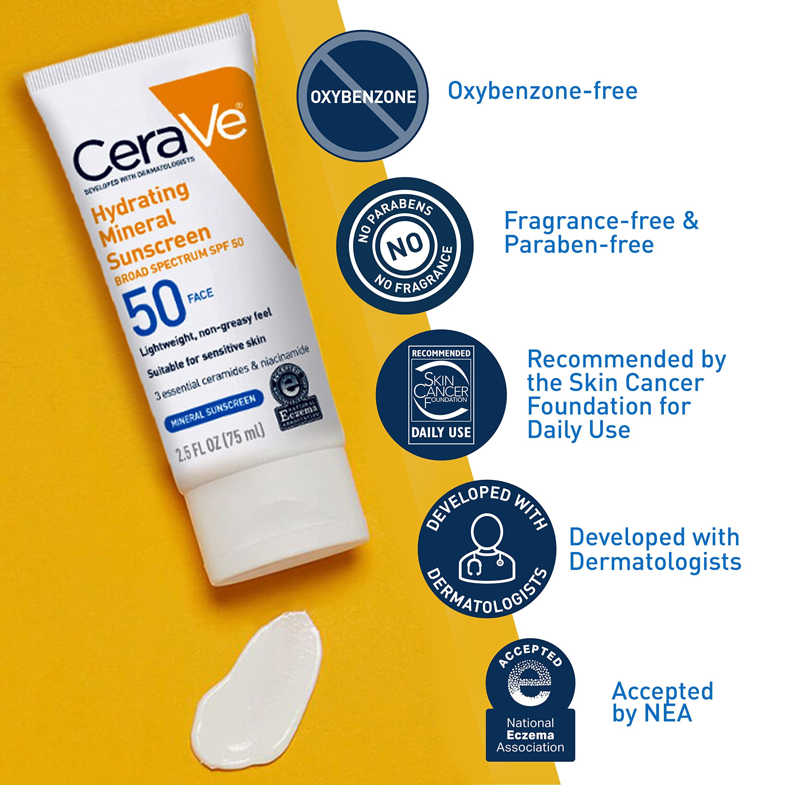 CeraVe fragrance-free label emphasizes gentle, skin-friendly care.