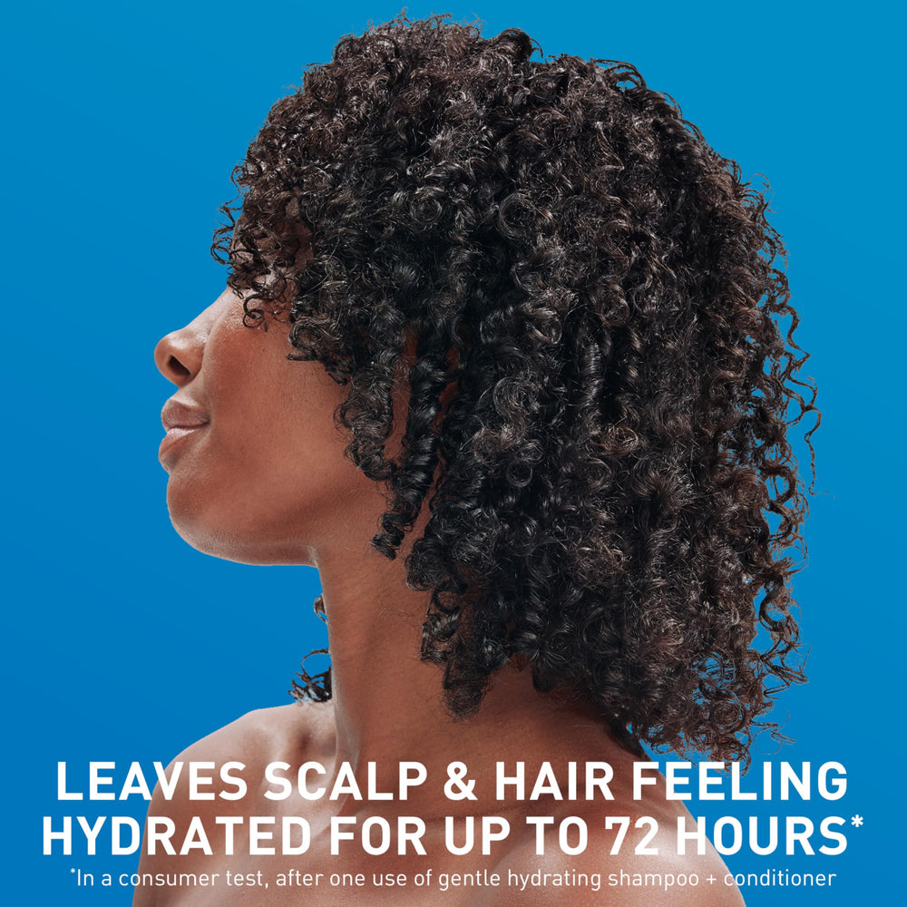 CeraVe Gentle Hydrating Conditioner sensitive scalp close-up promoting gentle care