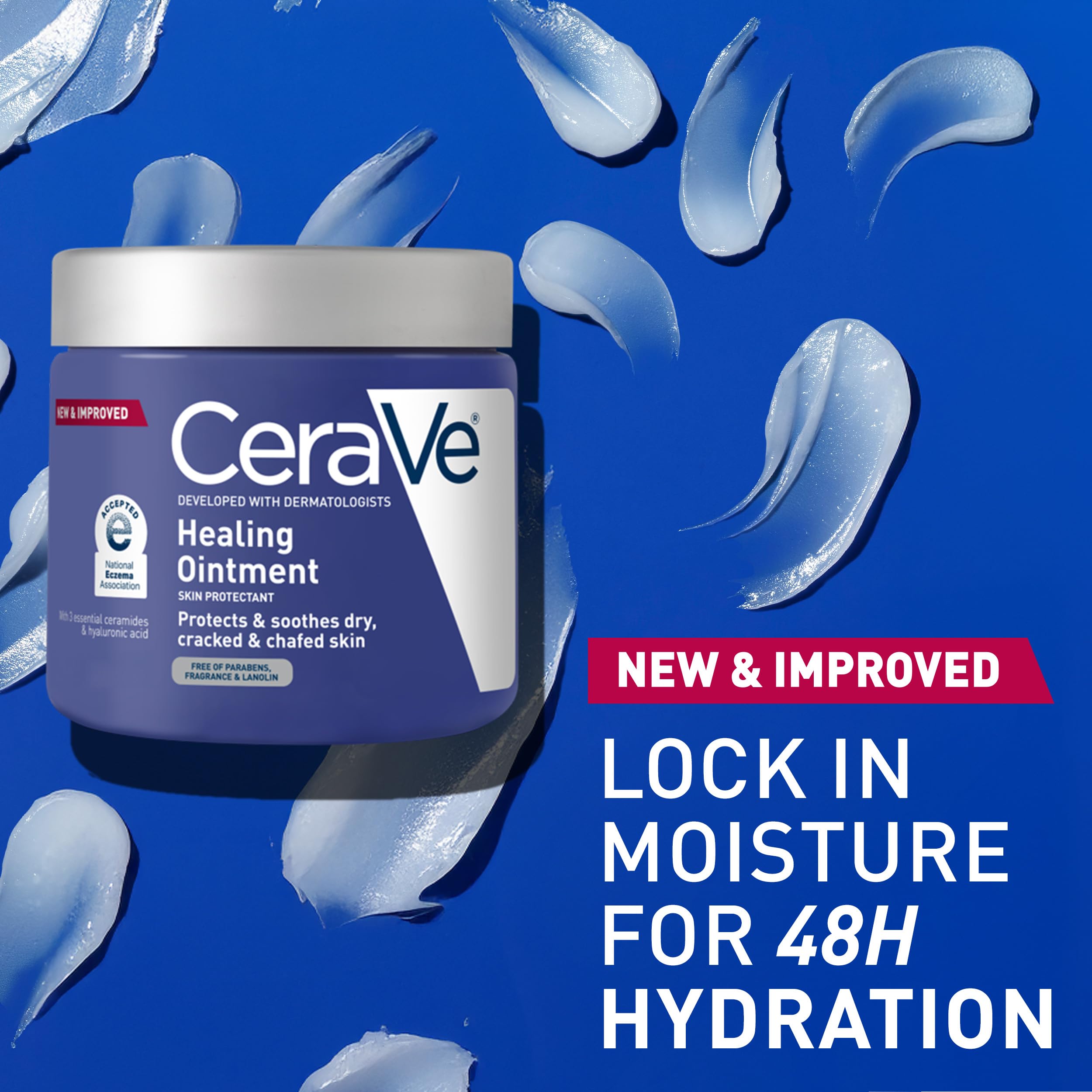 Heel care: cracked feet treated with CeraVe Healing Ointment.