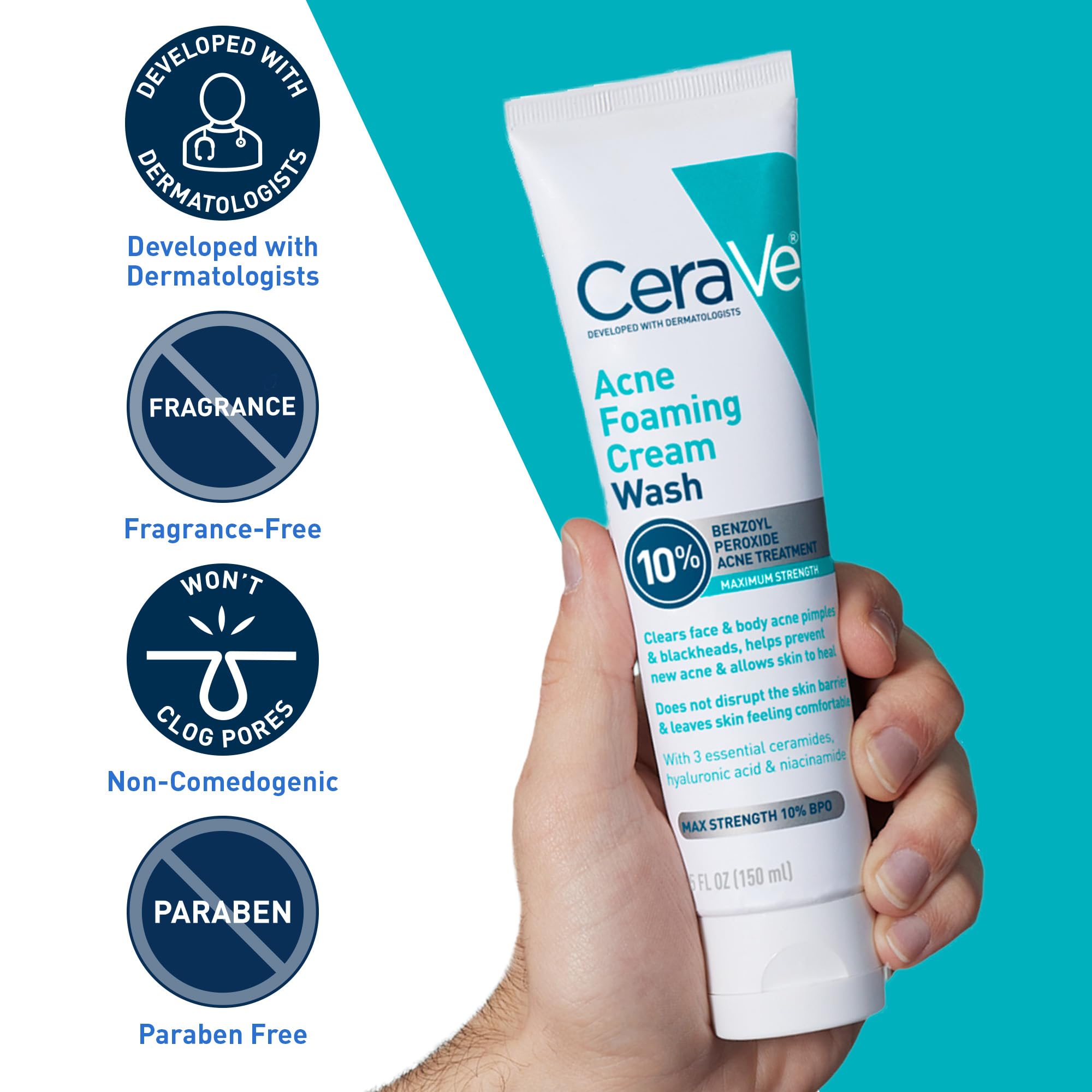 CeraVe Hyaluronic Acid hydrates the skin's surface