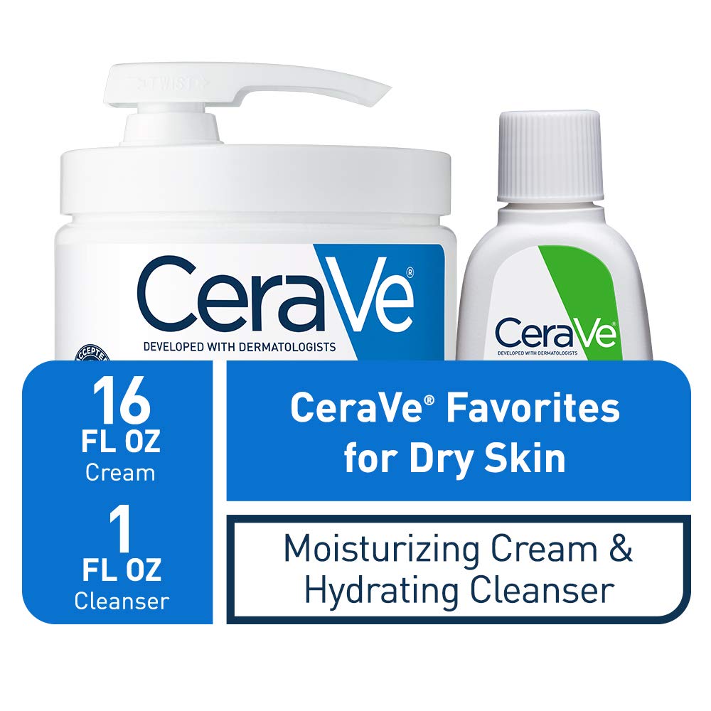 CeraVe Hydrating Facial Cleanser 1oz sample bottle for gentle cleansing.