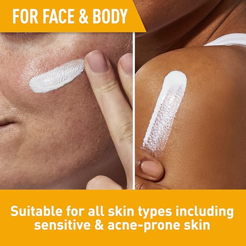 CeraVe Hydrating Sheer Sunscreen for body coverage with water resistance.