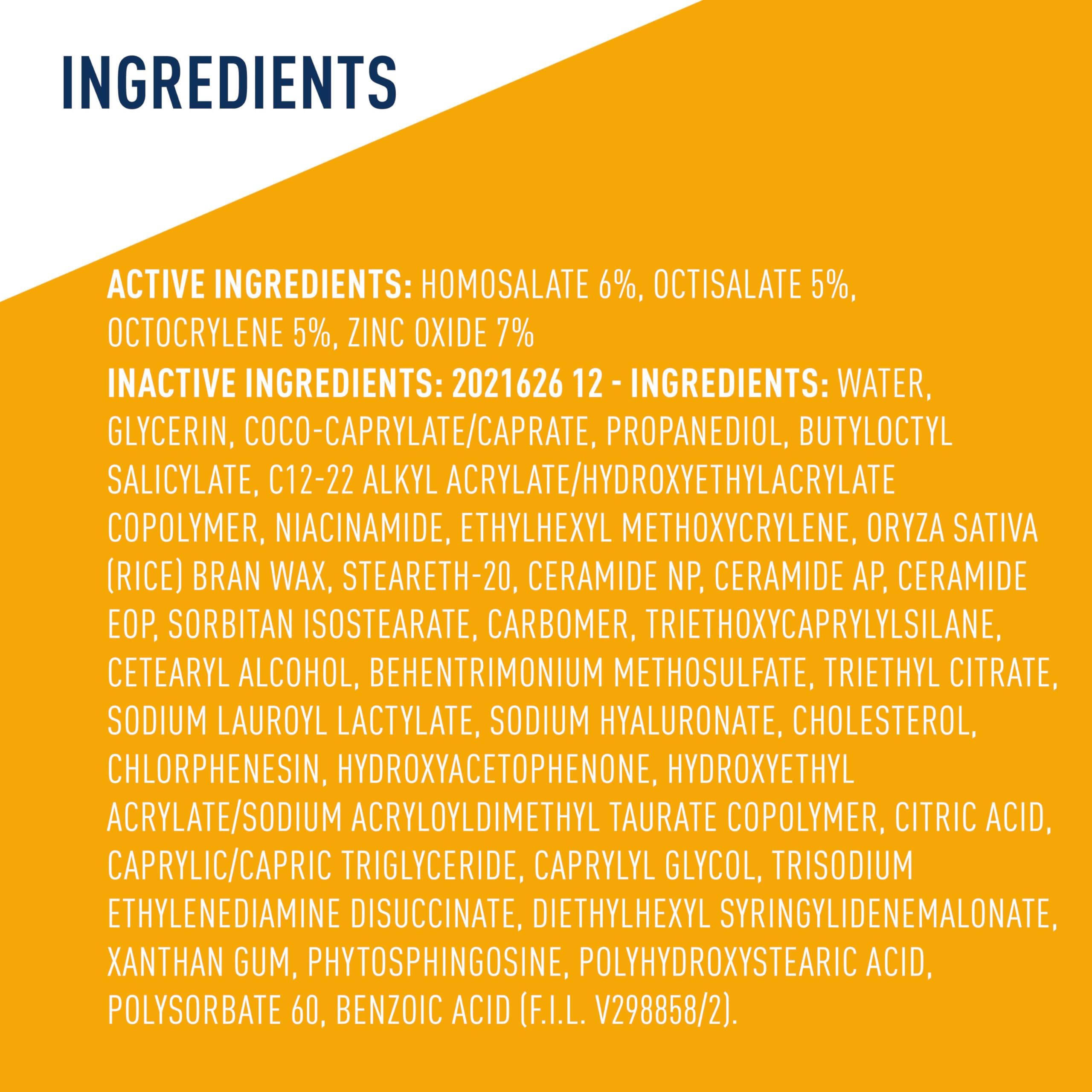 5-ounce bottle of CeraVe Hydrating Sheer Sunscreen for daily use.