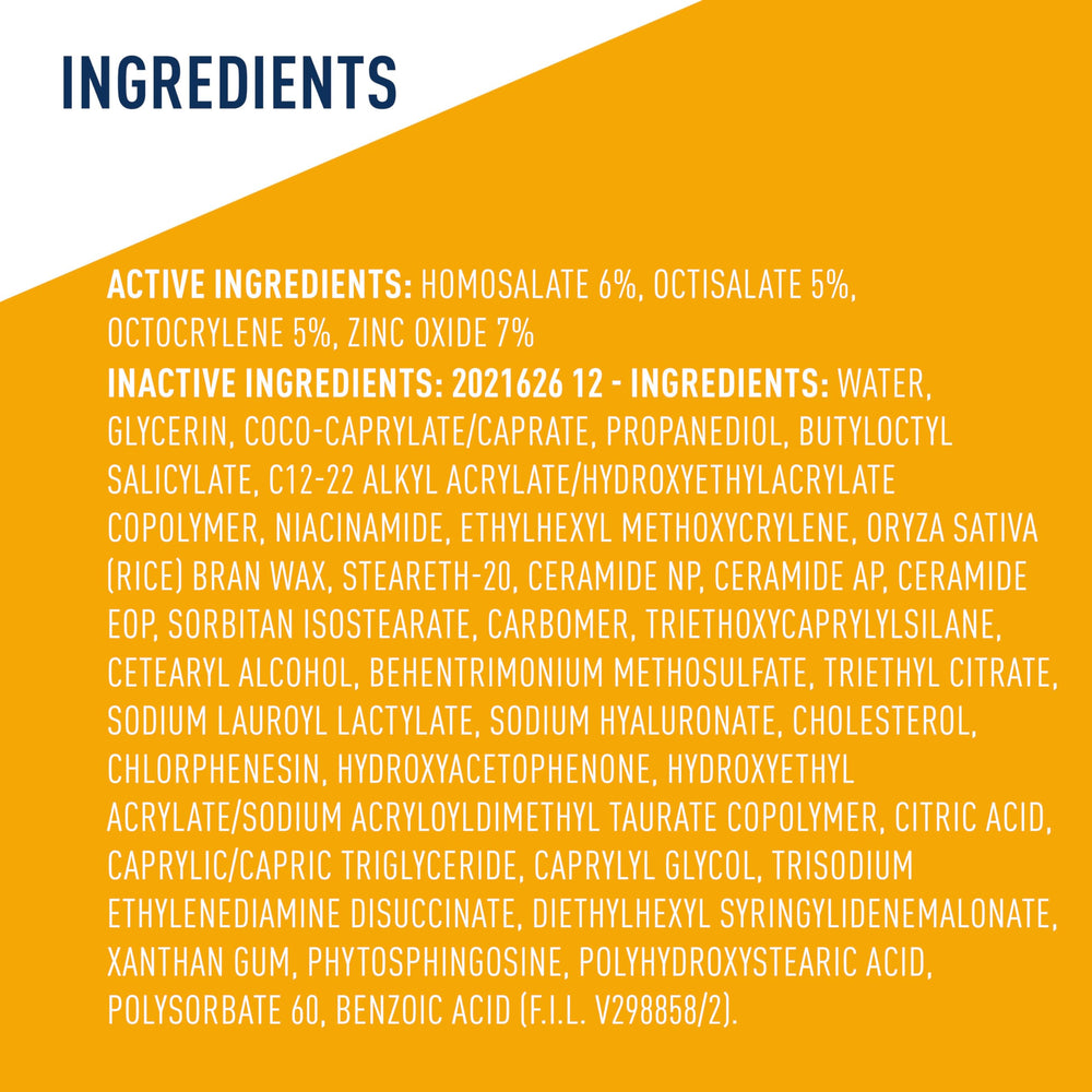 5-ounce bottle of CeraVe Hydrating Sheer Sunscreen for daily use.