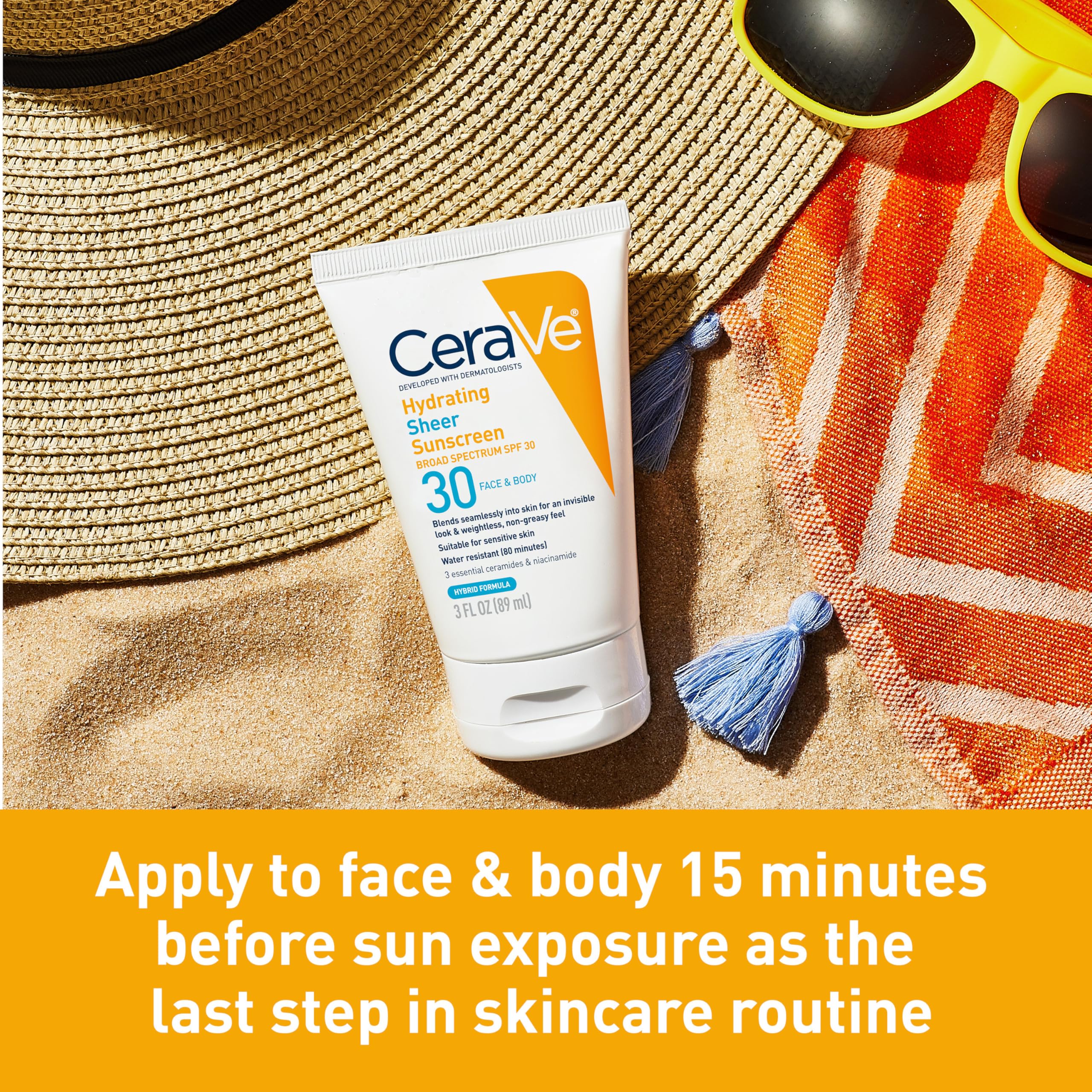 Water-resistant formula shown during outdoor activity with steady protection.