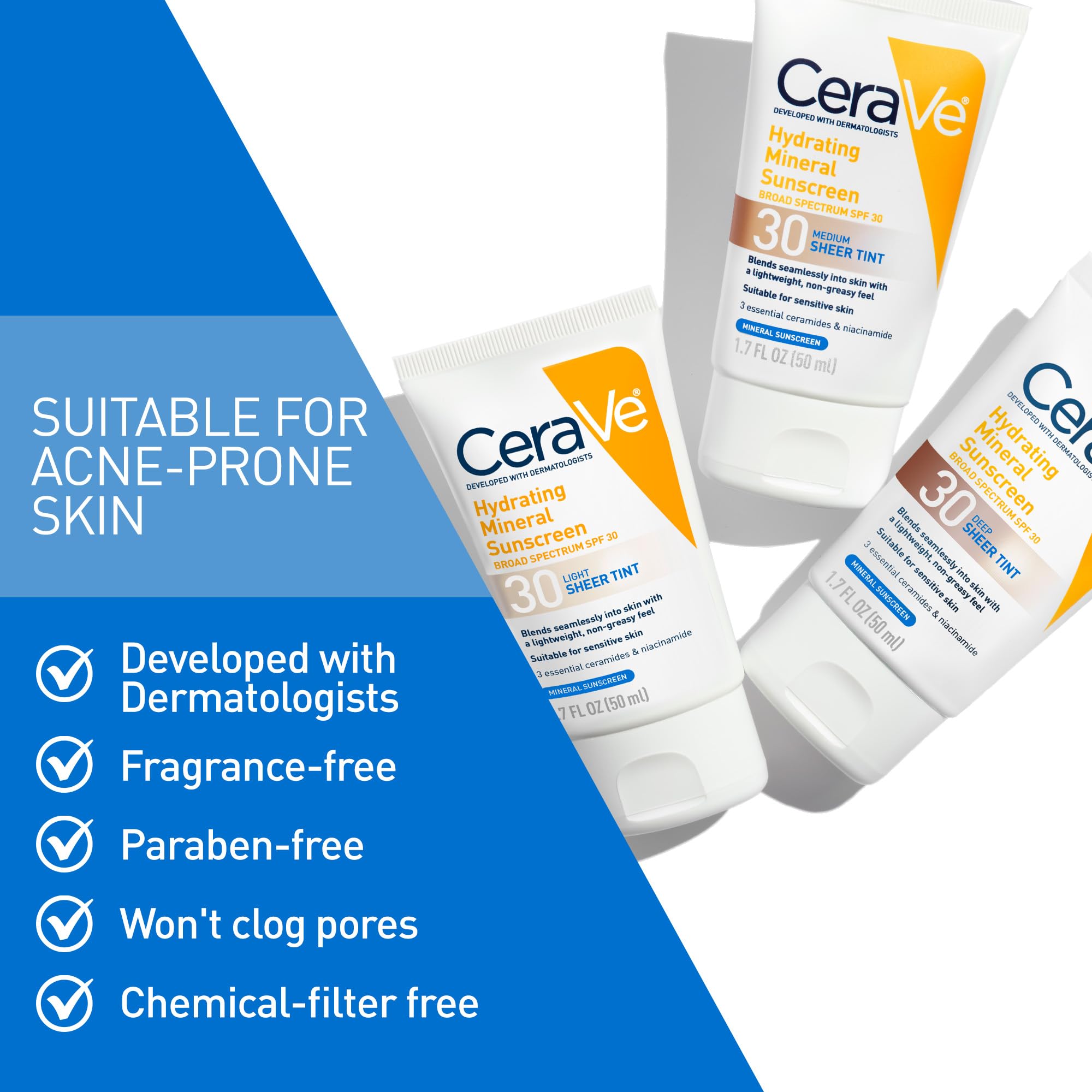 Cerave packaging highlights barrier-support ceramides and gentle formula