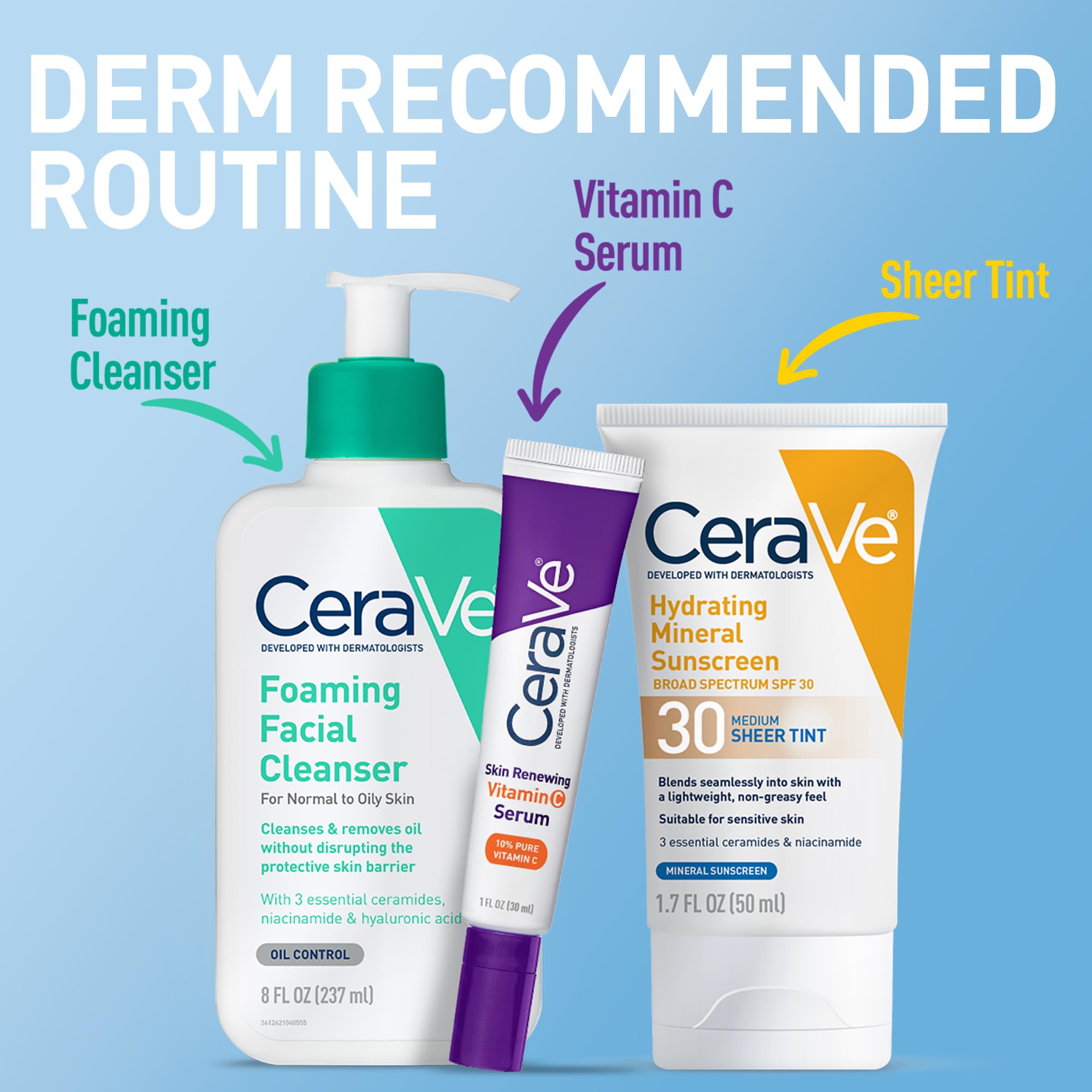 Cerave fragrance-free label indicating gentle care for sensitive skin