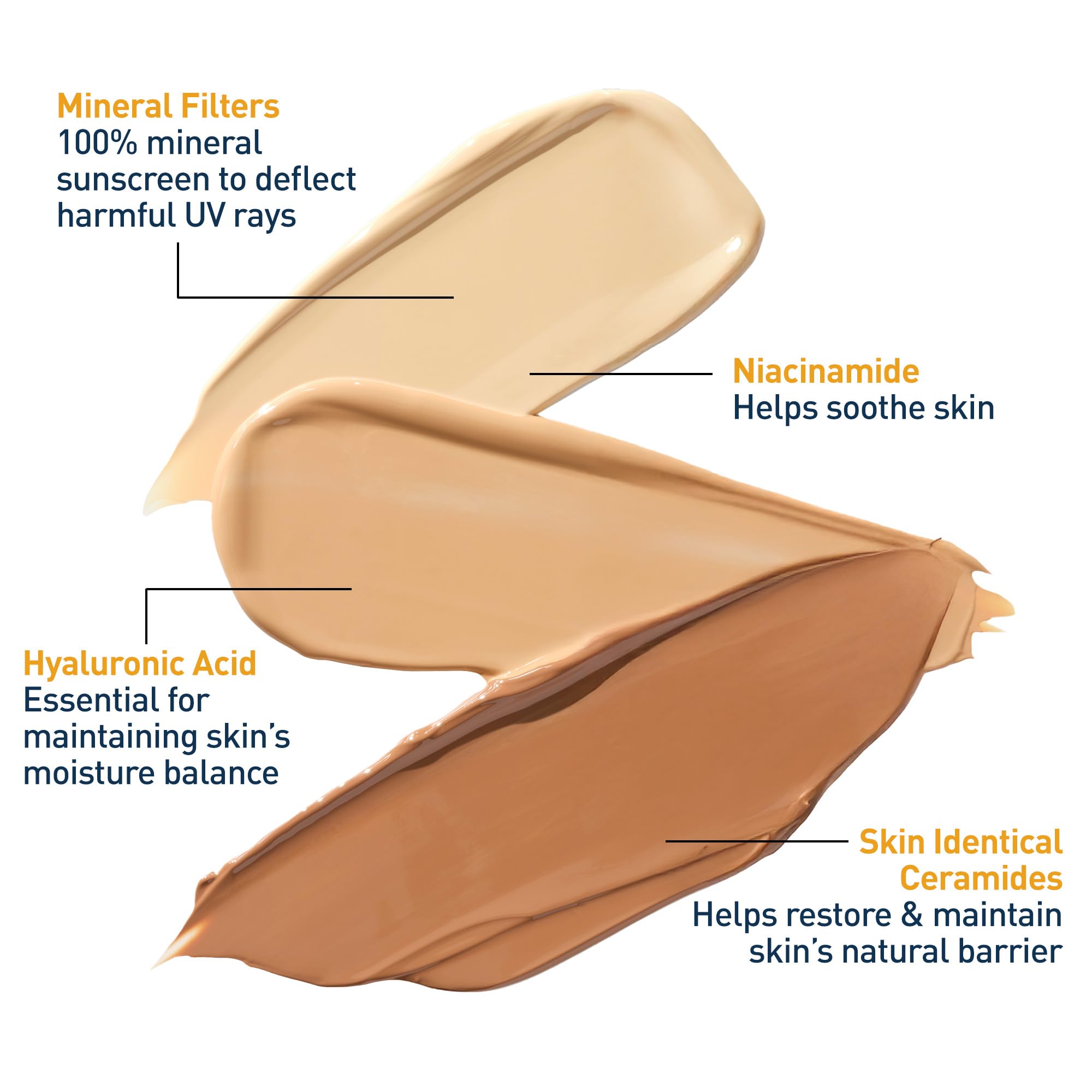 Cerave tinted sunscreen application displaying natural glow without white cast