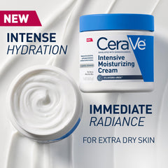 Close-up of creamy texture of CeraVe Intensive Moisturizing Cream