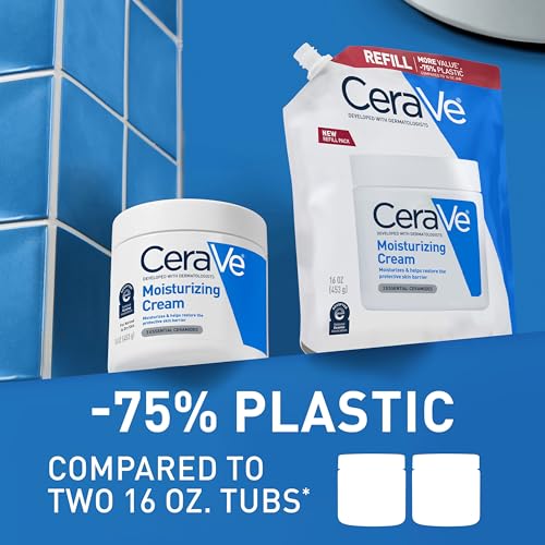 Illustration of ceramides and hyaluronic acid in CeraVe Moisturizing Cream.