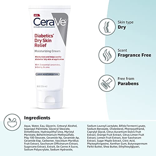 Packaging image indicates fragrance-free, paraben-free formula for sensitive skin.