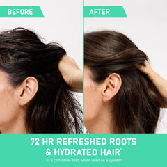Close-up of CeraVe ceramides highlights barrier-friendly hydration for scalp and ends.