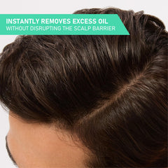 CeraVe Oil Control Balancing Conditioner packaging on shelf shows dermatologist-inspired care for all hair types.