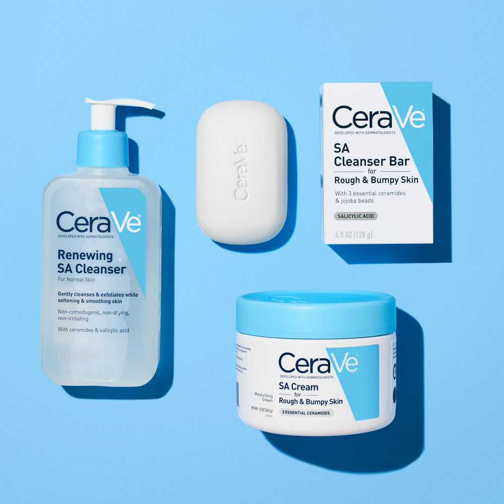 Fragrance-free and allergy-tested CeraVe SA Cream packaging featured