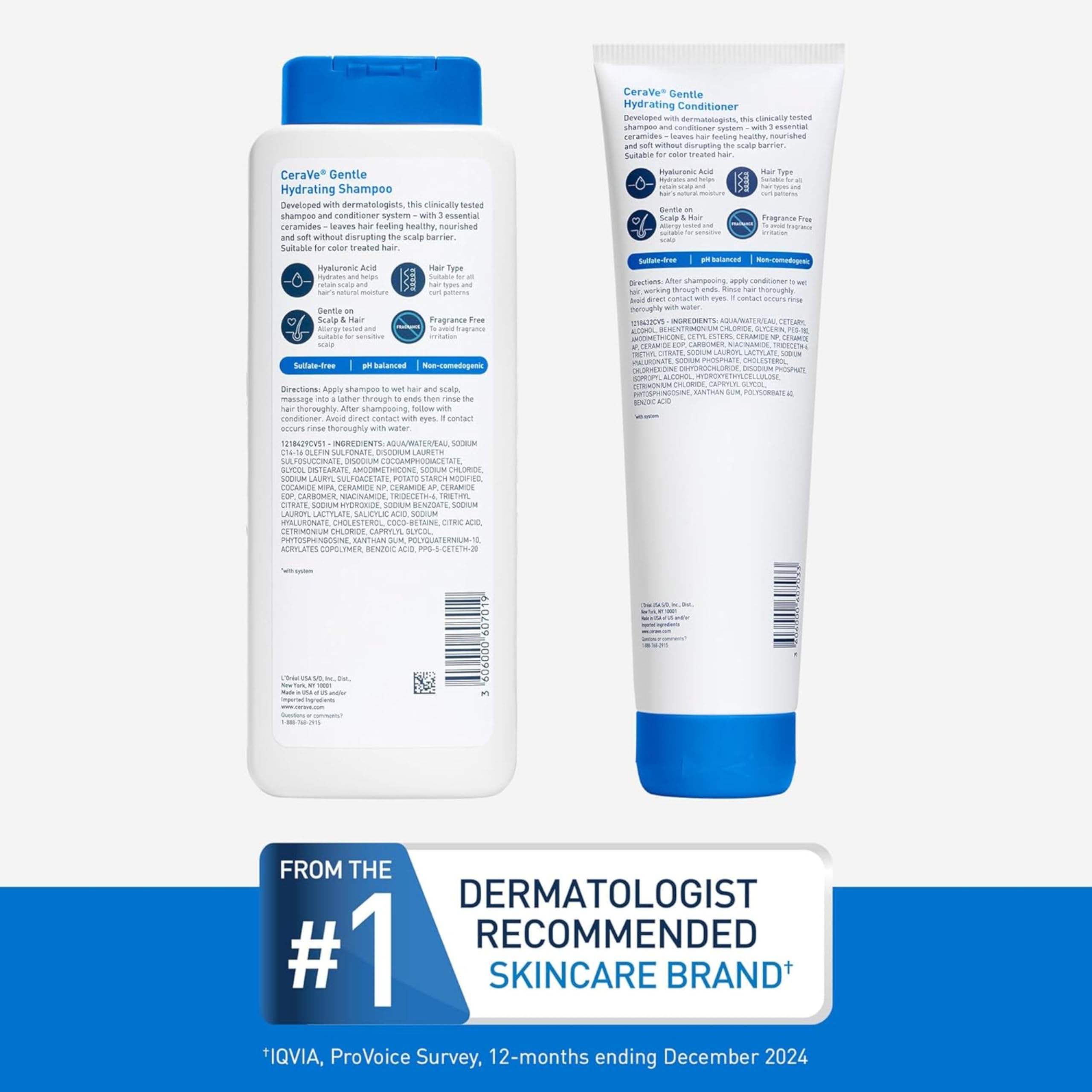 CeraVe sulfate-free formula label indicating irritation-free cleansing