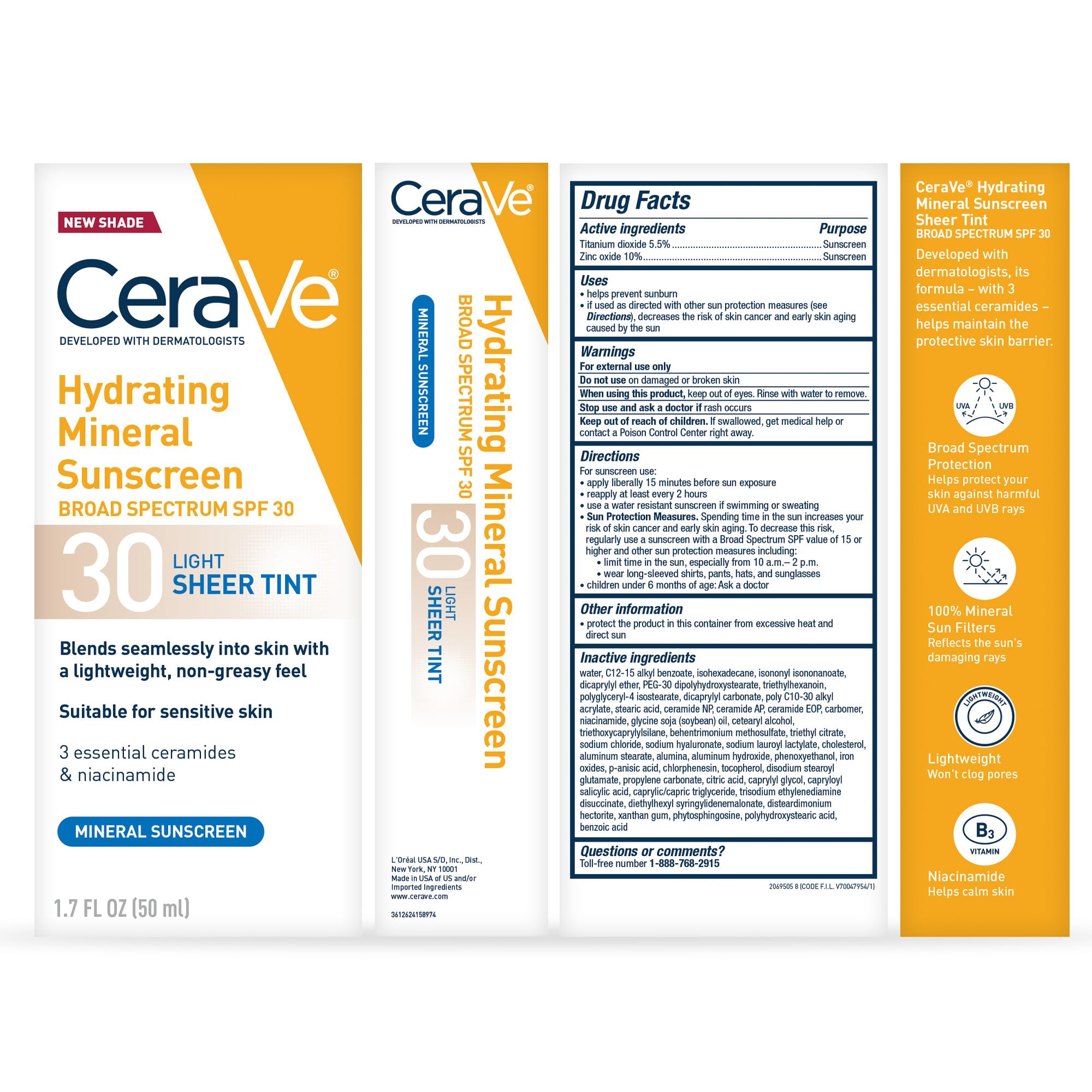 CeraVe Sunscreen used as a primer under makeup for all skin types