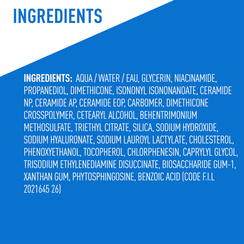 Close-up of CeraVe label indicating dermatologist-developed formula