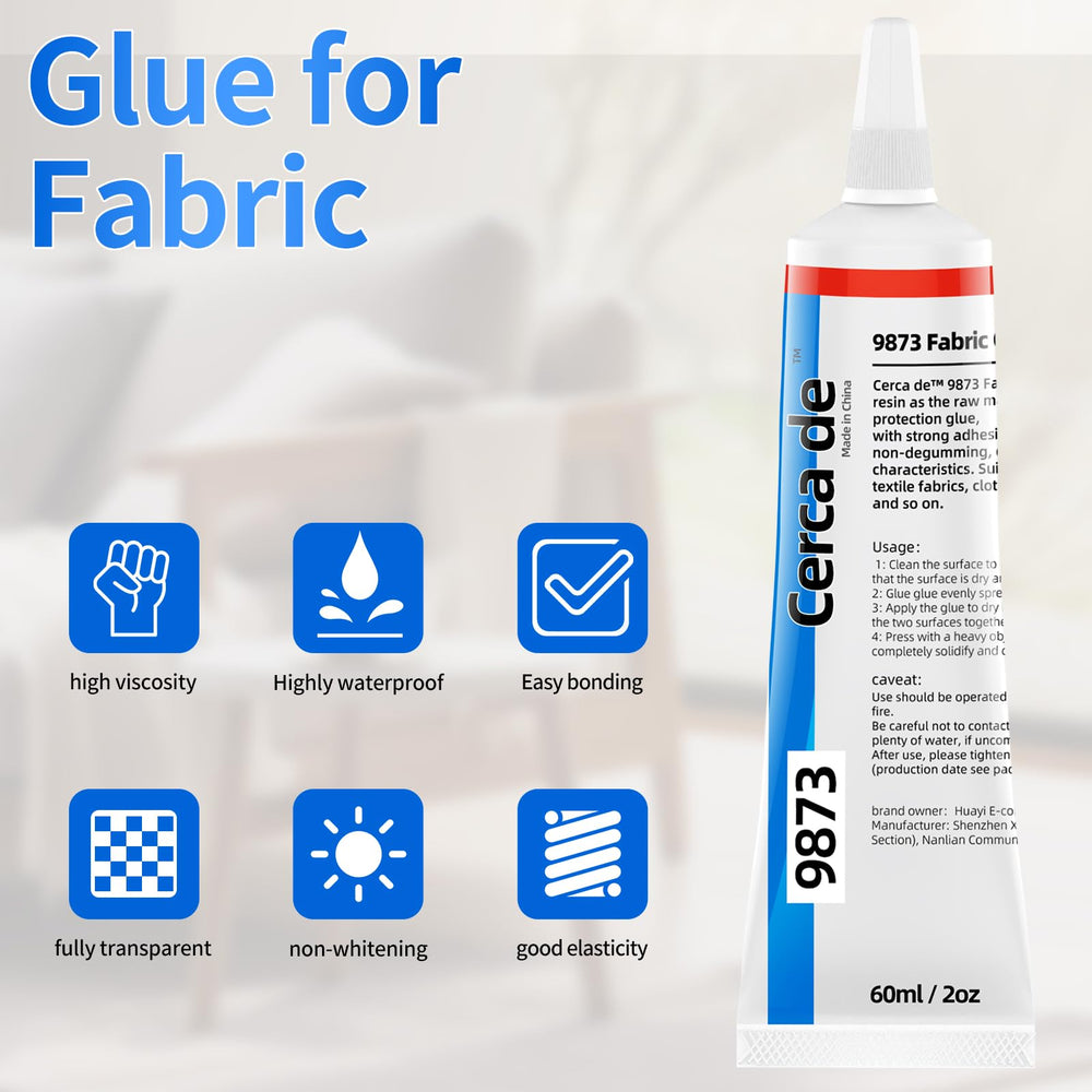 Cerca de Fabric Glue tools included support an easy bonding setup.