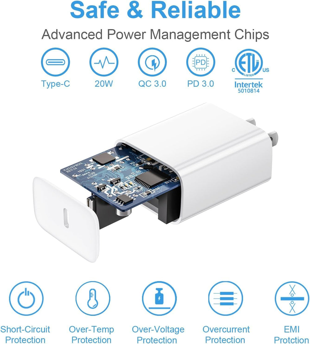 Portable Cerdeti USB-C PD charger with a compact design for travel.