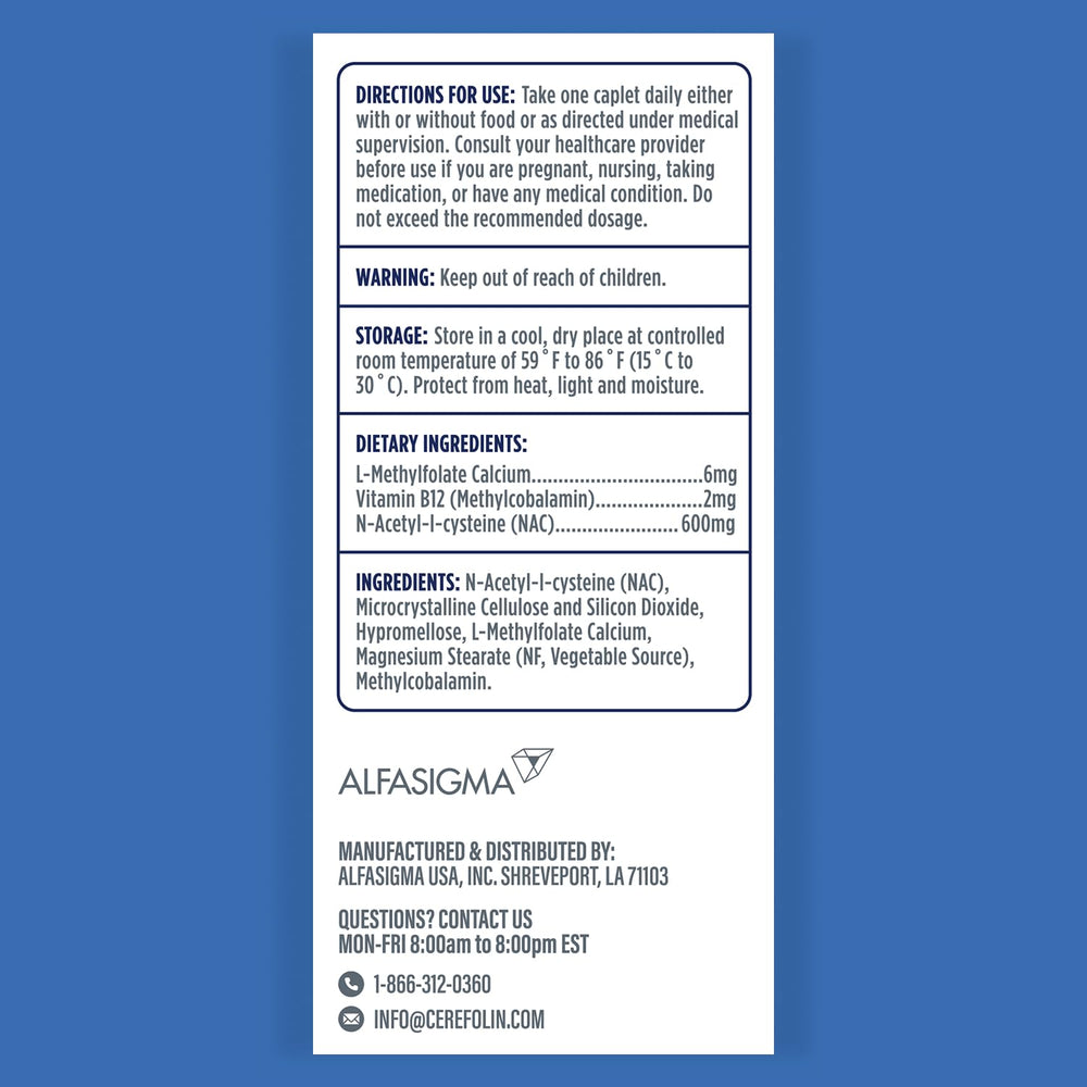 Close-up of Cerefolin Brain Wellness capsules for memory and focus support.