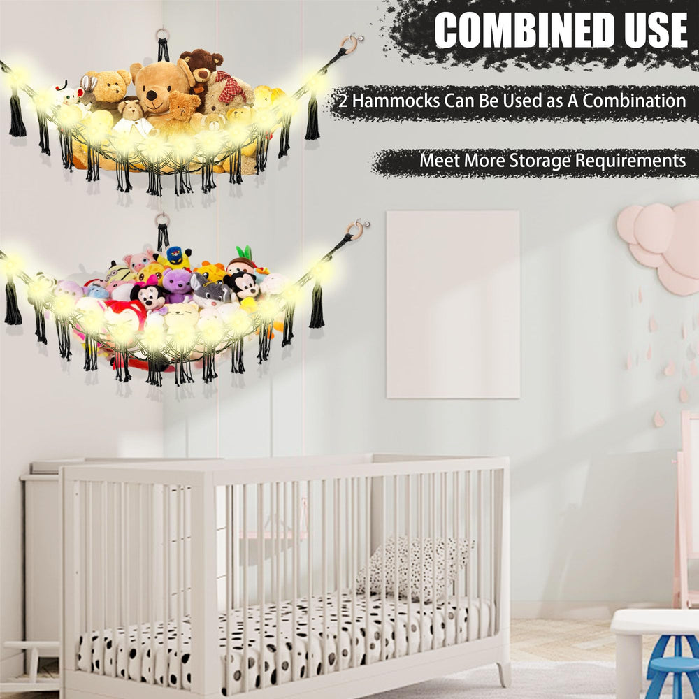 CERETIA boho decor hammock blending with kids room style