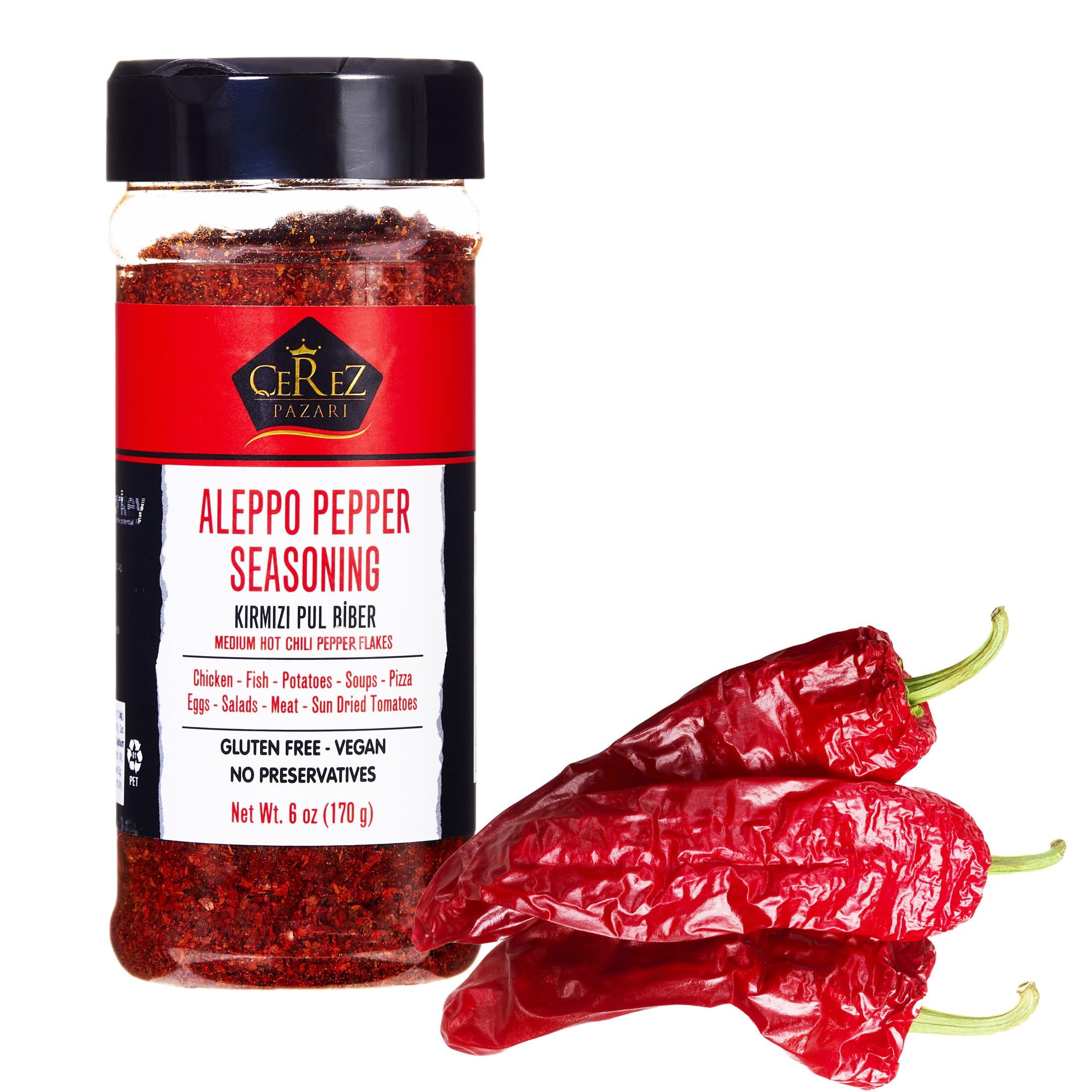 Cerez Pazari Aleppo Pepper 150g packaging adds gentle heat to your pantry.