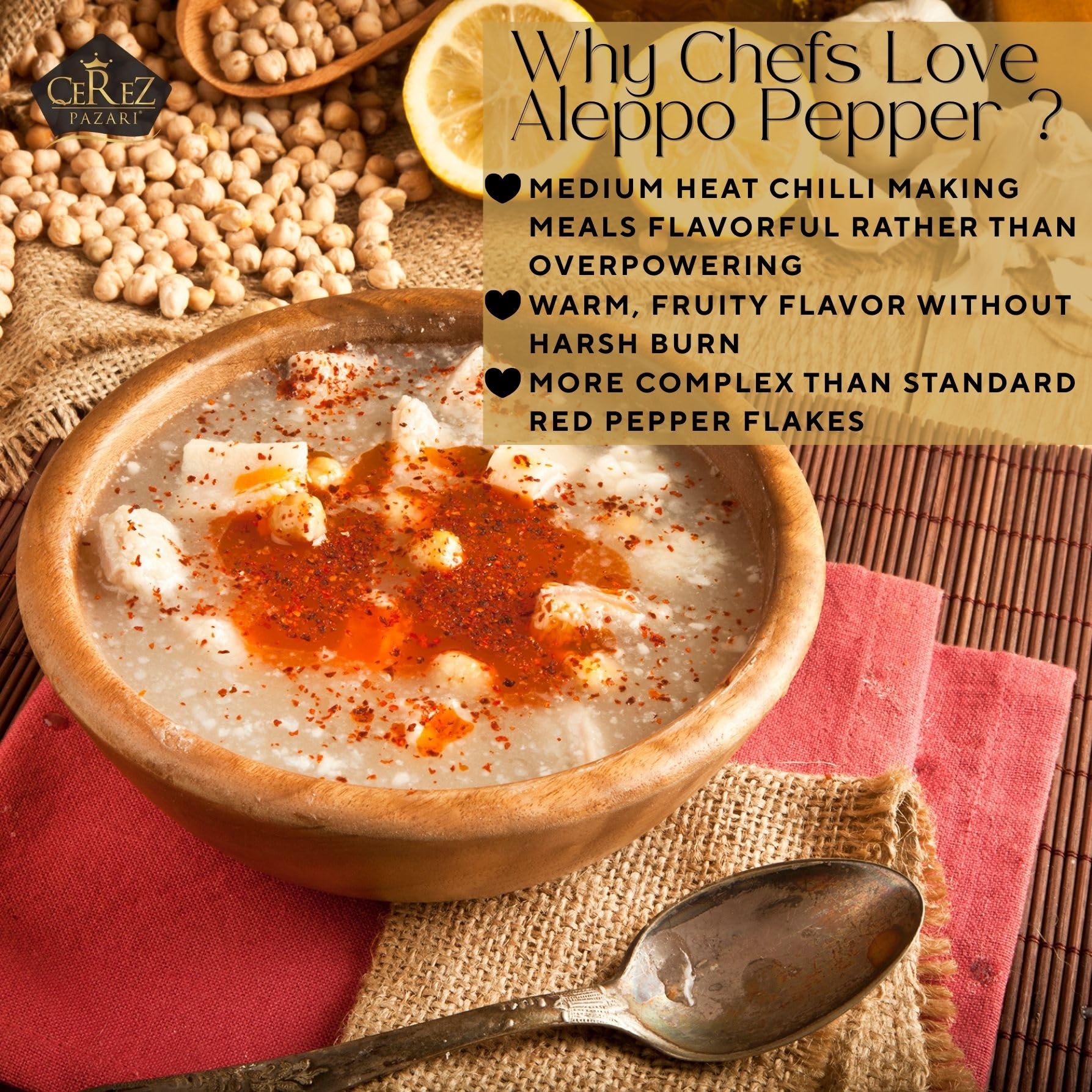Sprinkle on eggs or salads for balanced heat with fruity notes.