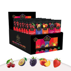 Cerez Pazari fruit leather variety pack front view ideal for family snacking.