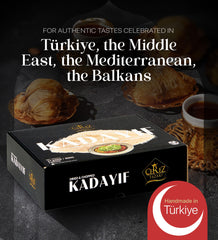 Çerez Pazarı Kataifi ready-to-use dough sheet enables effortless dessert layering.