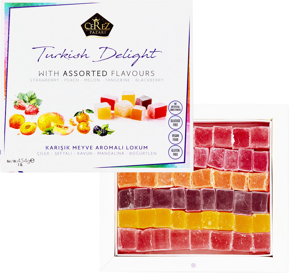 Cerez Pazari strawberry flavor Turkish Delight perfect with tea
