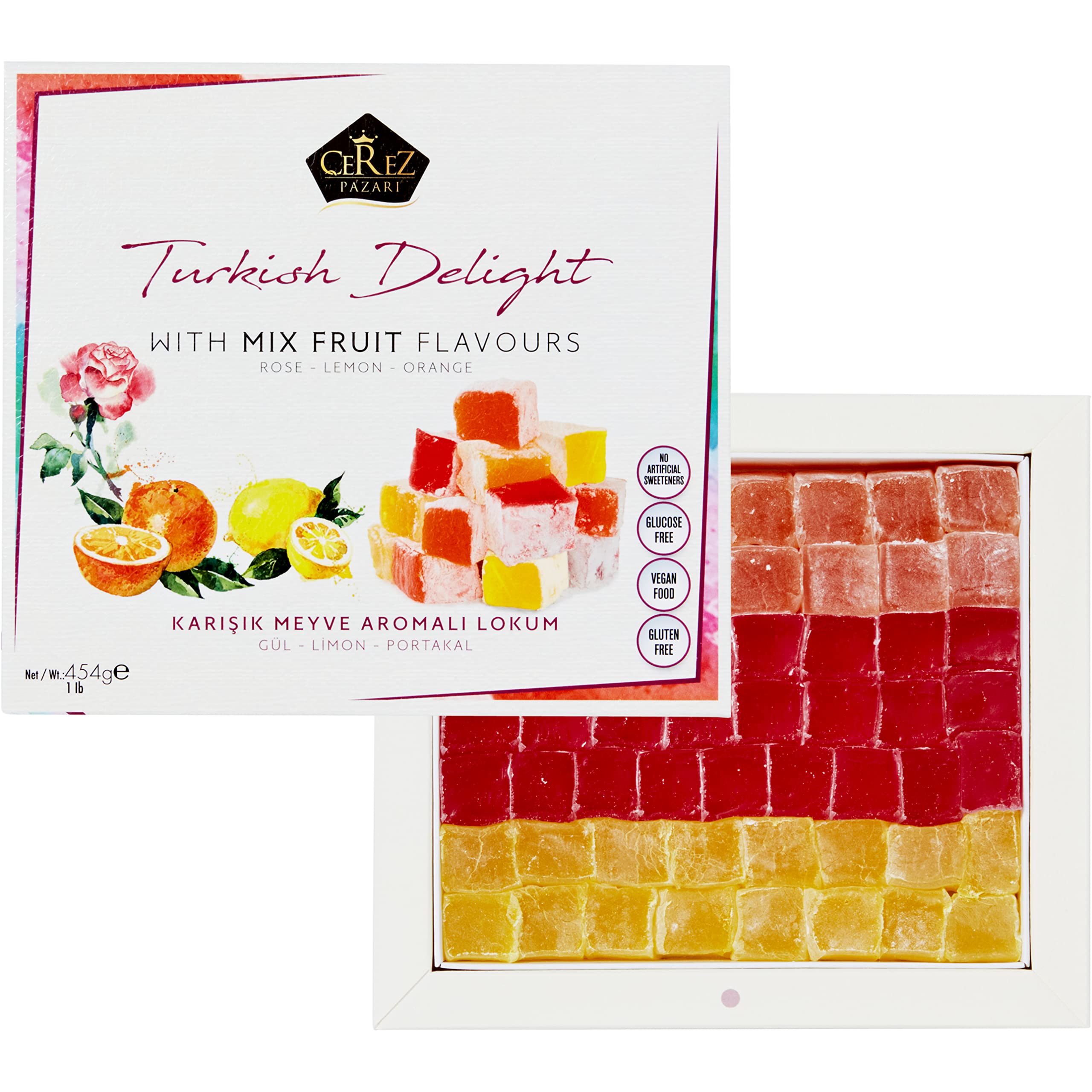 Çerez Pazarı Turkish Delight lemon pieces for a zesty finish after meals