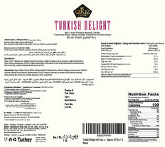 Çerez Pazarı Turkish Delight orange slices with bright citrus flavor for gifting
