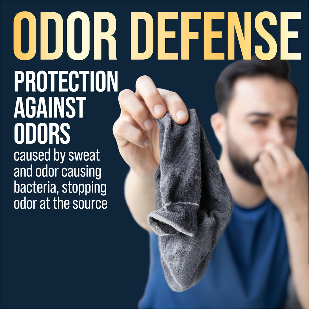 Certain Dri offers 24-hour protection for fresh-feet confidence.