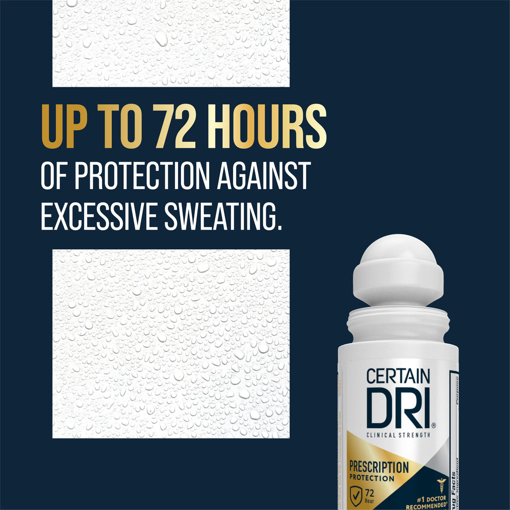 Certain Dri fragrance-free formula shown for sensitive-skin comfort and daily use