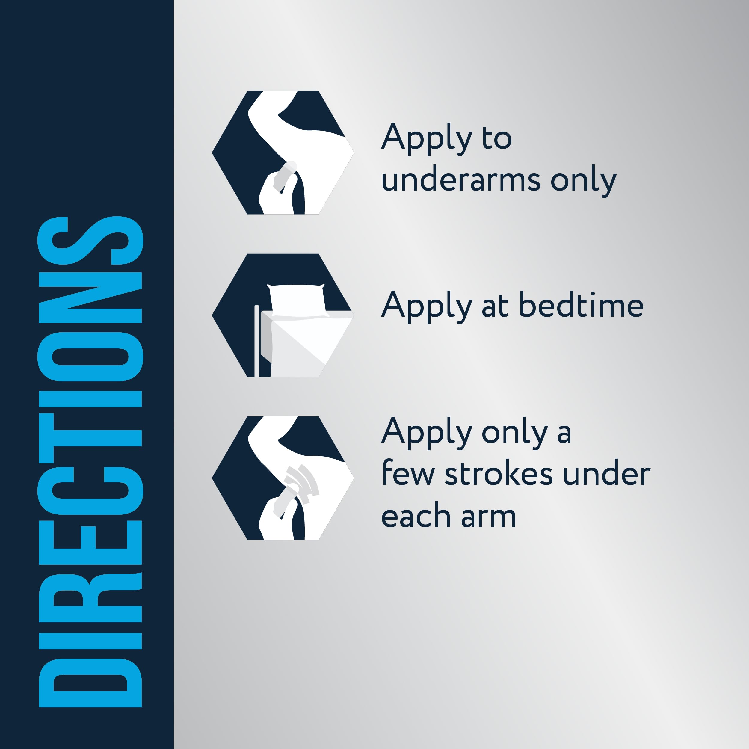Certain Dri nighttime application highlighted for maximum effectiveness