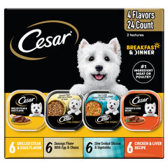 Cesar Home Delights bowl-serve showing convenient, tasty wet dog food for quick meals.