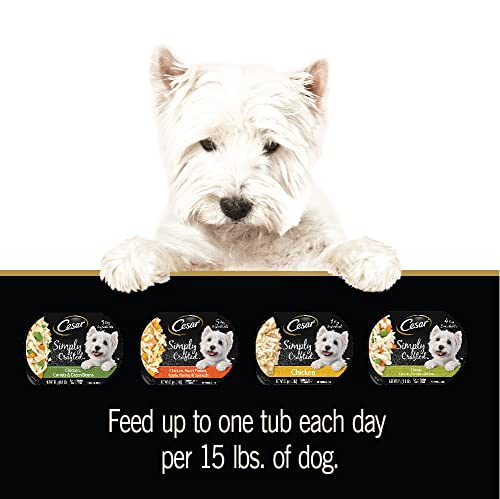 Cesar Simply Crafted toppers variety pack display suggests weekly meal variety.