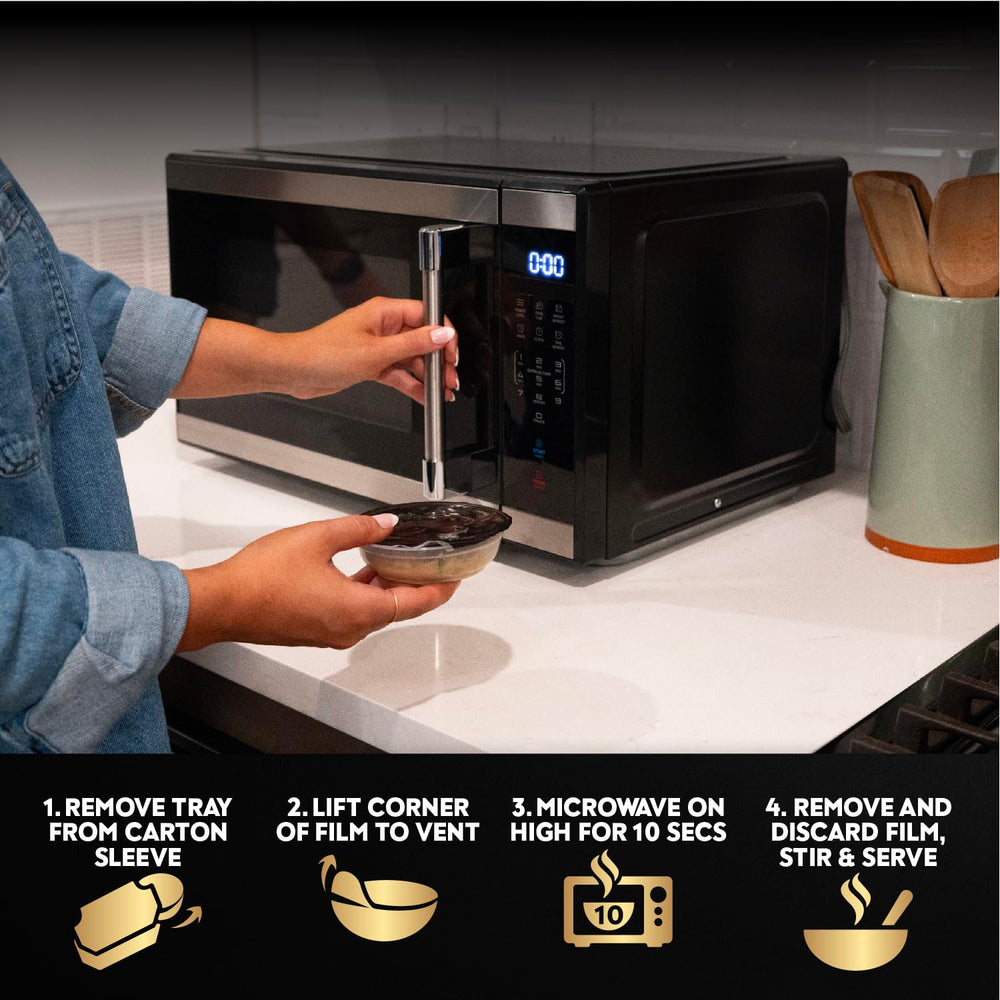 Cesar Warm Bowls microwave-ready portion tray for mess-free heating